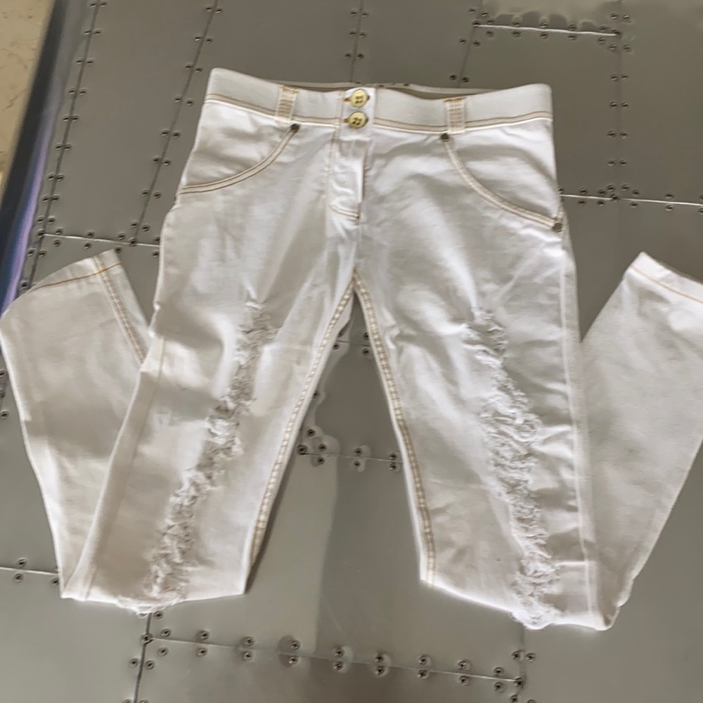 Freddy Low Rise Stretch Ripped Jeans, size XS